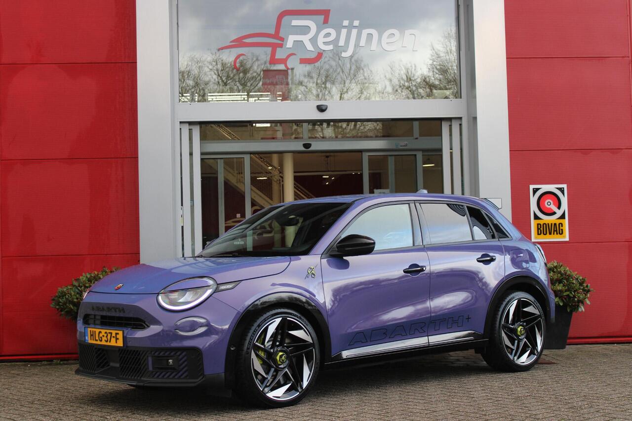 Abarth 600e SCORPIONISSIMA 280PK 54 kWh | SABELT PERFORMANCE SPORT STOELEN/BEKLEDING | ENGINE SOUND GENERATOR | PACK DESIGN SCORPIONISSIMA | PACK TECH SCORPIONISSIMA | PACK WINTER (STOEL VERWARMING/VOORRUITVERWARMING) | PACK SCORPION | 20" LICHTMETALEN VELGEN | ABART