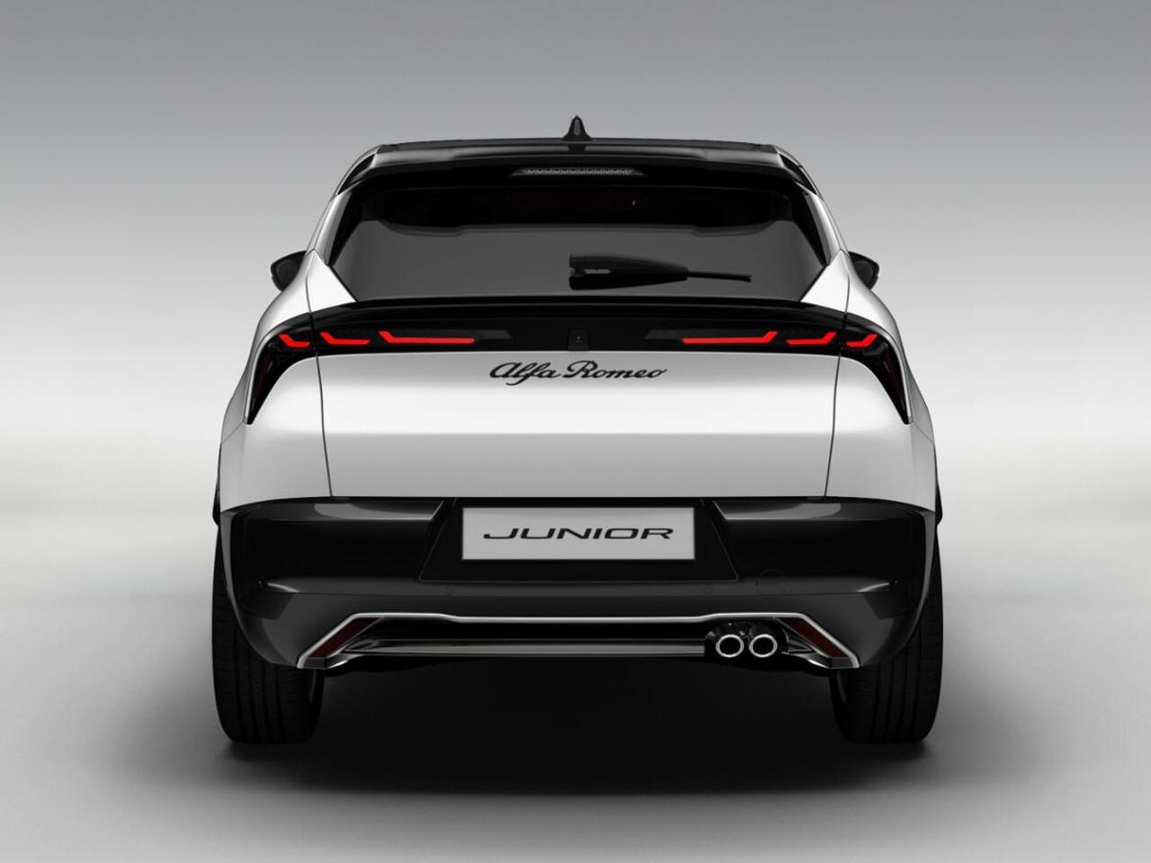 Alfa Romeo Junior 1.2 Turbo Hybrid Ibrida Sport Speciale | Snel leverbaar | Pack Techno | Schuif/Kanteldak | Sempione White, Dak Zwart | Verwarmbare Voorruit