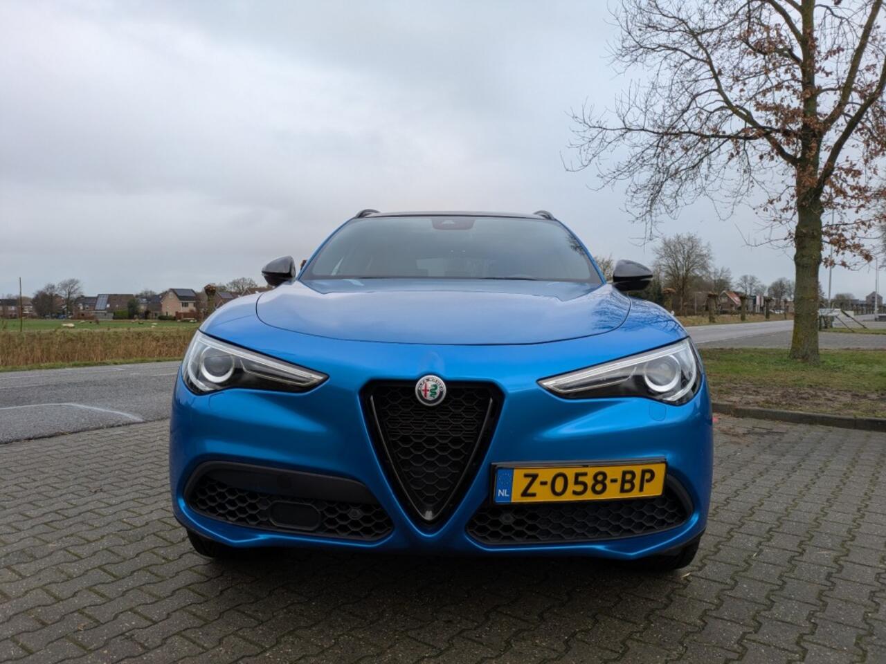 Alfa Romeo Stelvio 2.0 T AWD B-TECH I Arienzo Blue I 280 pk I Panorama I Teledial velgen I Ragazzon uitlaat