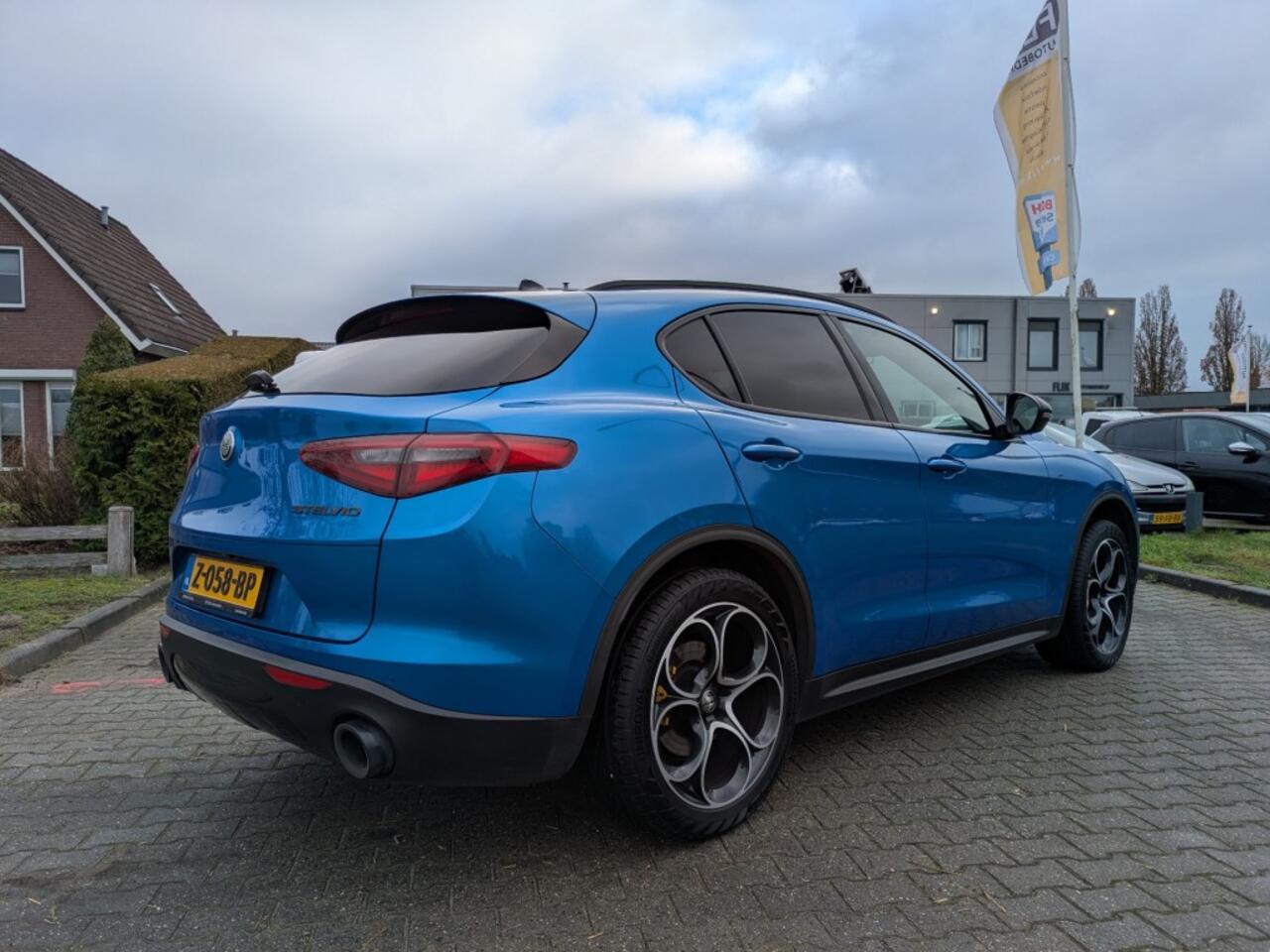 Alfa Romeo Stelvio 2.0 T AWD B-TECH I Arienzo Blue I 280 pk I Panorama I Teledial velgen I Ragazzon uitlaat