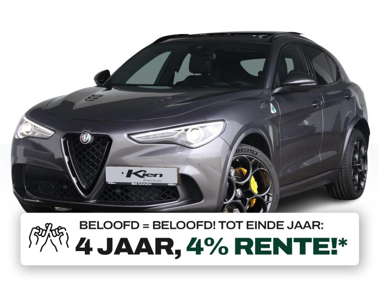 Alfa Romeo Stelvio 2.9 V6 AWD Quadrifoglio | 510 PK | Pano | Stoel- en stuurverwarming |