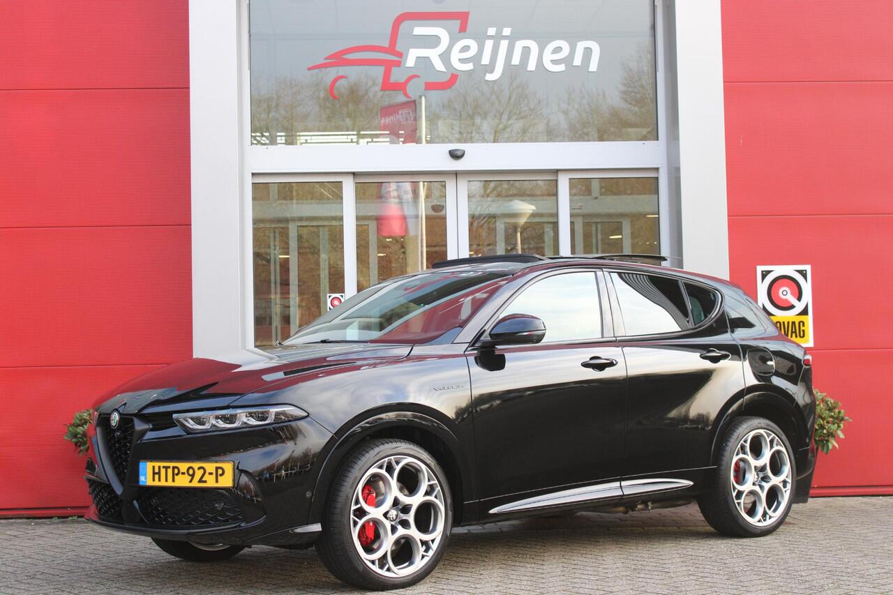 Alfa Romeo Tonale 1.3T PHEV 280PK VELOCE Q4 | PANORAMISCH SCHUIF / KANTELDAK | LEDEREN BEKLEDING | VOORSTOELEN / STUUR VERWARMD | VOORSTOELEN GEVENTILEERD | VOORSTOELEN ELEKTRISCH VERSTELBAAR | DRAADLOOS APPLE CARPLAY / ANDROID AUTO | 360° CAMERA | AUTOMATISCH DIMMENDE BUI