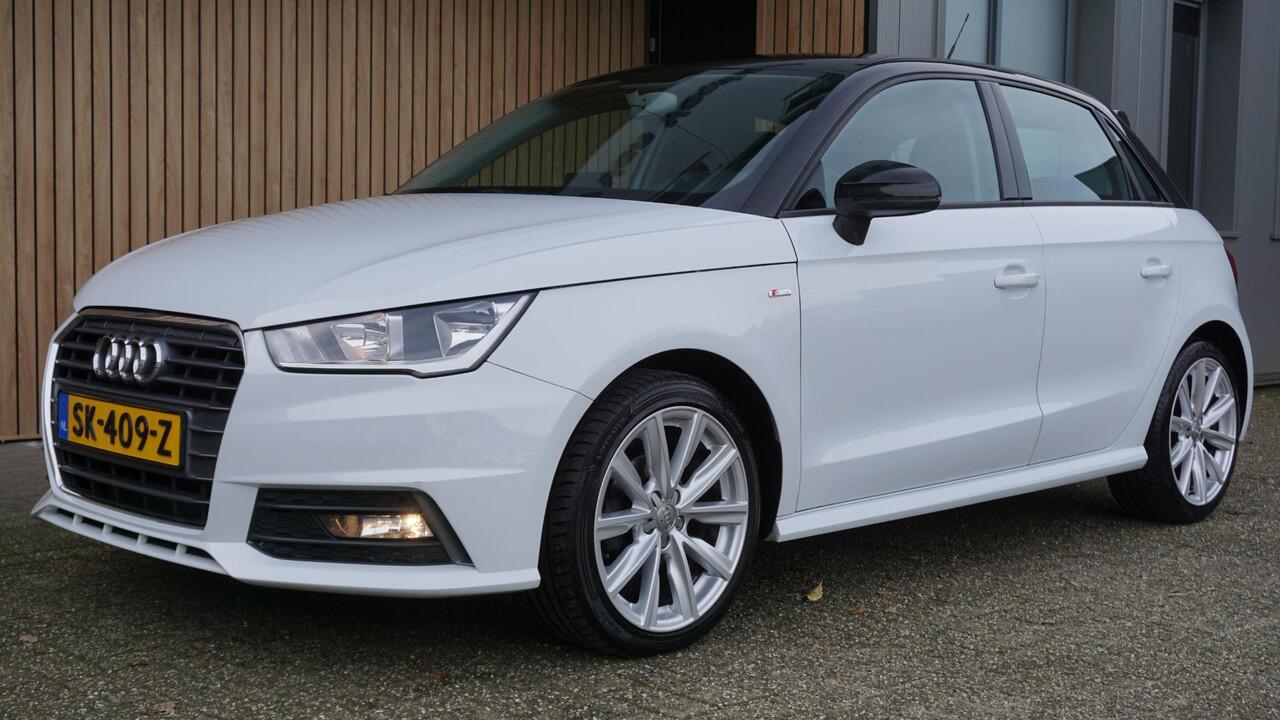 Audi A1 Sportback 1.0 TFSI 95pk 5Drs Adrenalin S-Line 17inch LM Navi Airco Elek.pakket *Gletsjerwit Metallic* NL auto! 83316km!