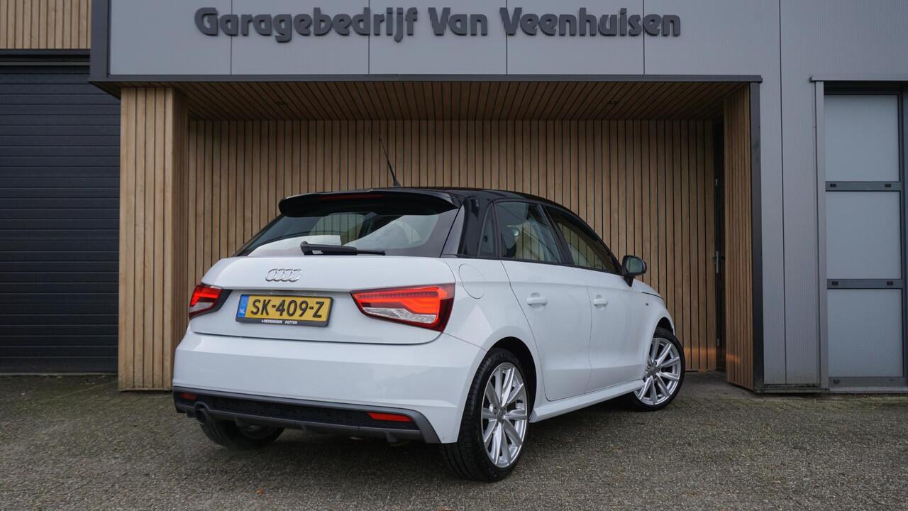 Audi A1 Sportback 1.0 TFSI 95pk 5Drs Adrenalin S-Line 17inch LM Navi Airco Elek.pakket *Gletsjerwit Metallic* NL auto! 83316km!