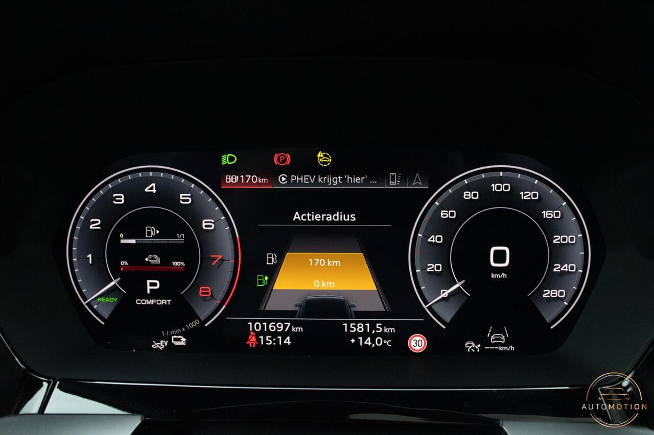 Audi A3 SPORTBACK 40 TFSIe S Comp. S3 PANO B&O S line Camera Dode hoek