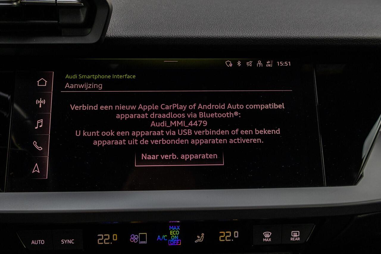 Audi A3 SPORTBACK 45 TFSI e S edition Competition Vol Leder|carpplay/android|elek achterklep|LEd