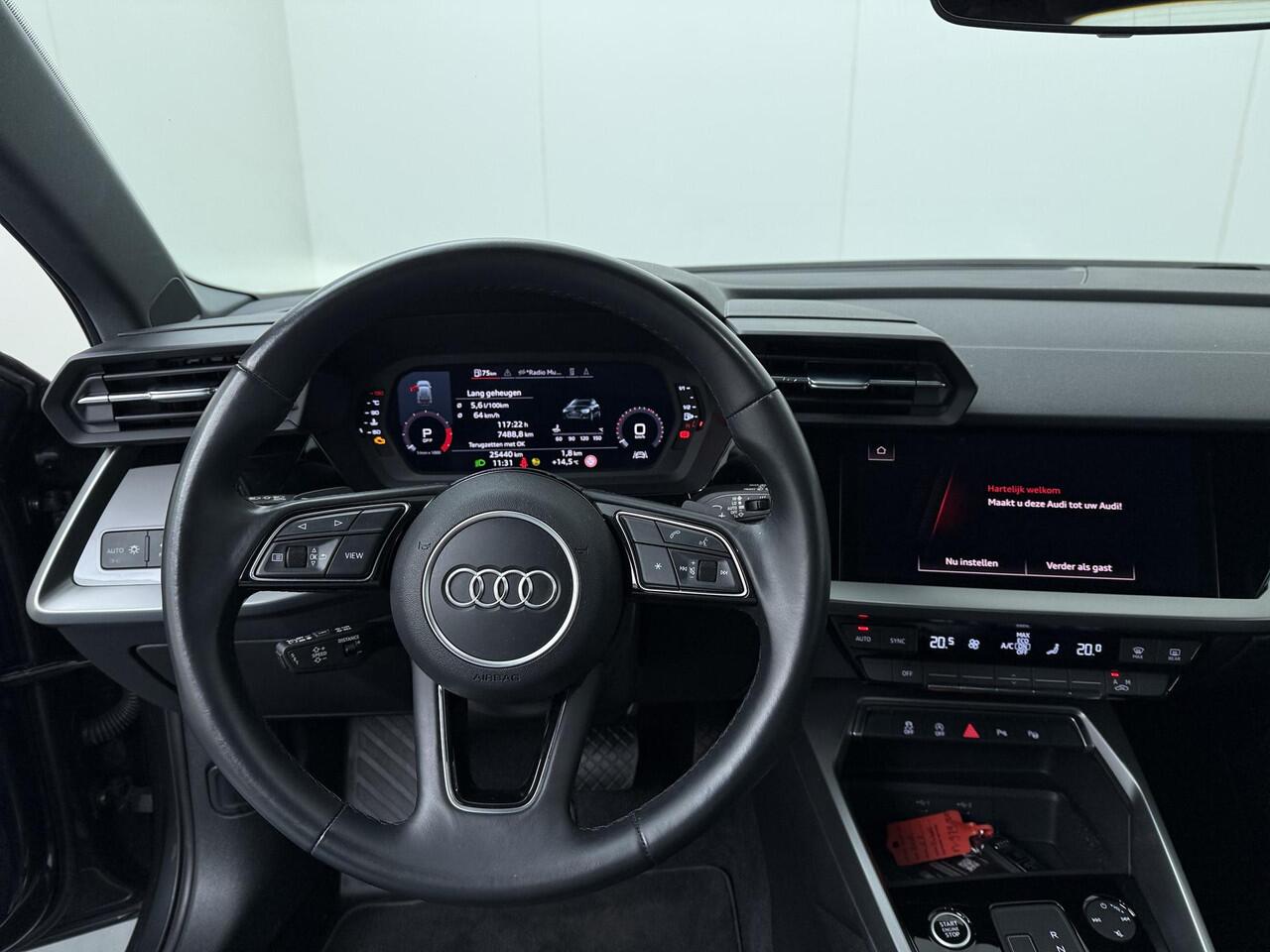 Audi A3 SPORTBACK 30 TFSI Advanced edition | 110 PK | Automaat | Cruise control | Navigatiesysteem | Achteruitrijcamera |