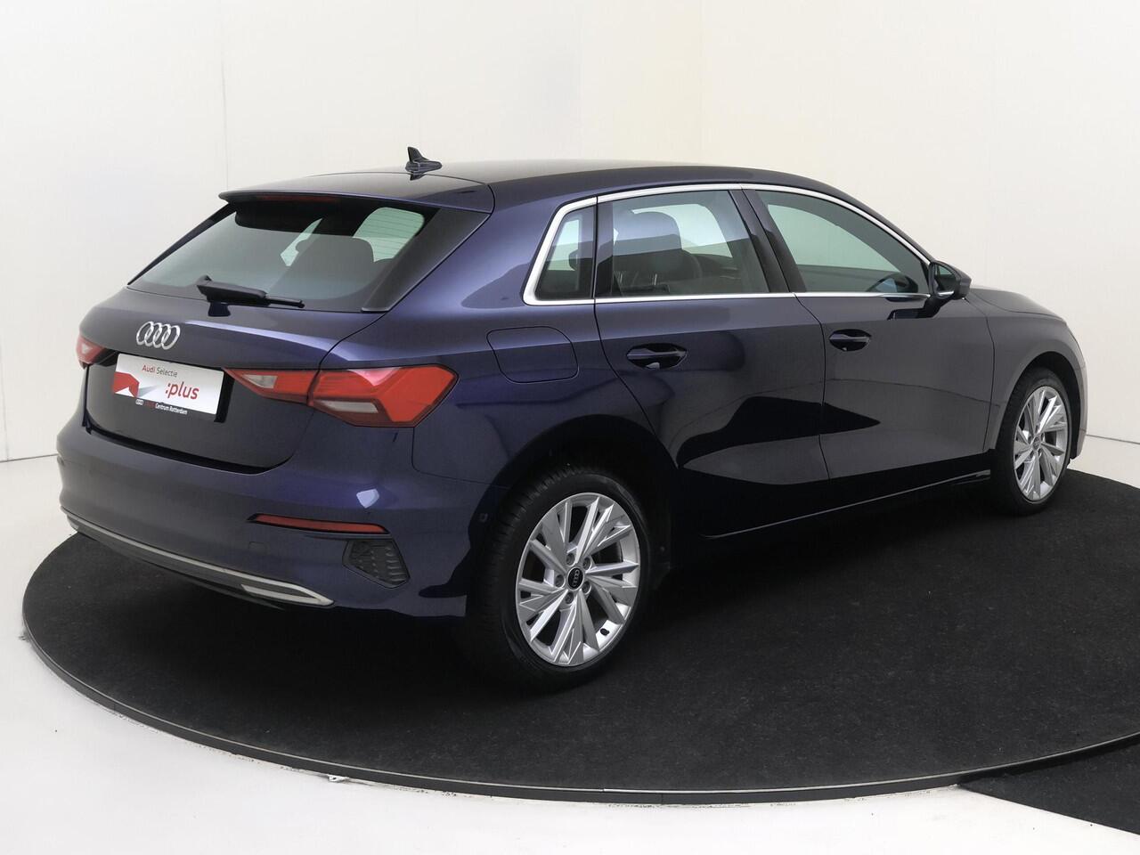 Audi A3 SPORTBACK 40 TFSI e Advanced edition | SoH 100% | Virtual cockpit Plus | Parkeerassistent | Lederen bekleding | Navigatie Plus | Stoelverwarming | CarPlay | Parkeersensoren |
