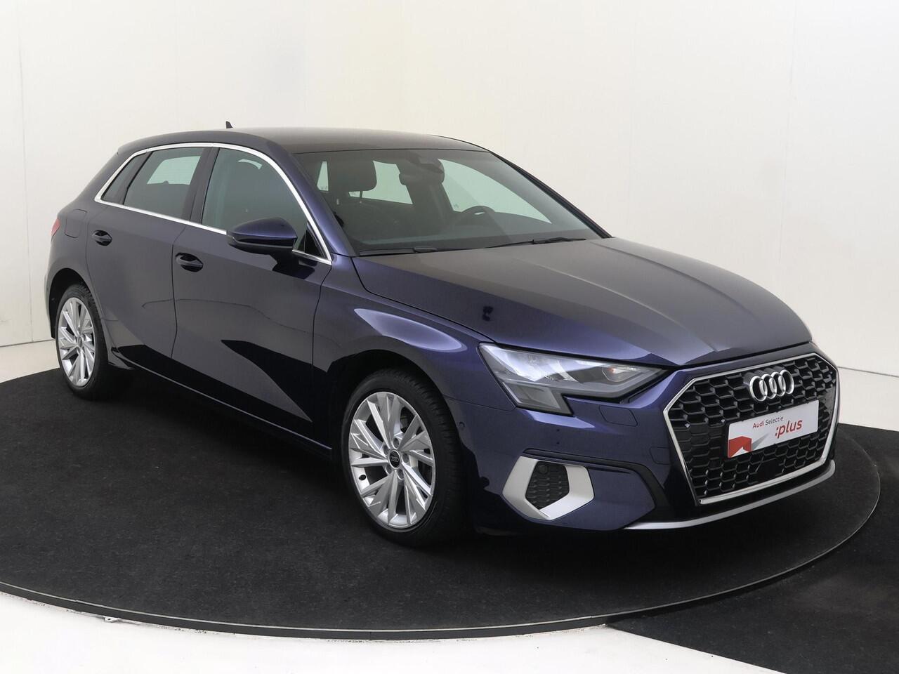 Audi A3 SPORTBACK 40 TFSI e Advanced edition | SoH 100% | Virtual cockpit Plus | Parkeerassistent | Lederen bekleding | Navigatie Plus | Stoelverwarming | CarPlay | Parkeersensoren |