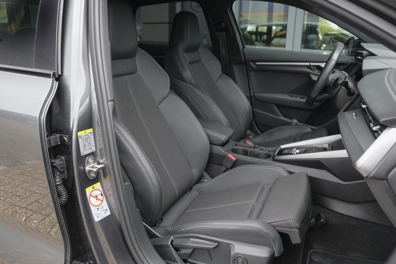 Audi A3 SPORTBACK 30 TFSI 110pk S-line Virtual cockpit Sportstoelen Clima Cruise NLauto 18" LMV Daytonagrijs