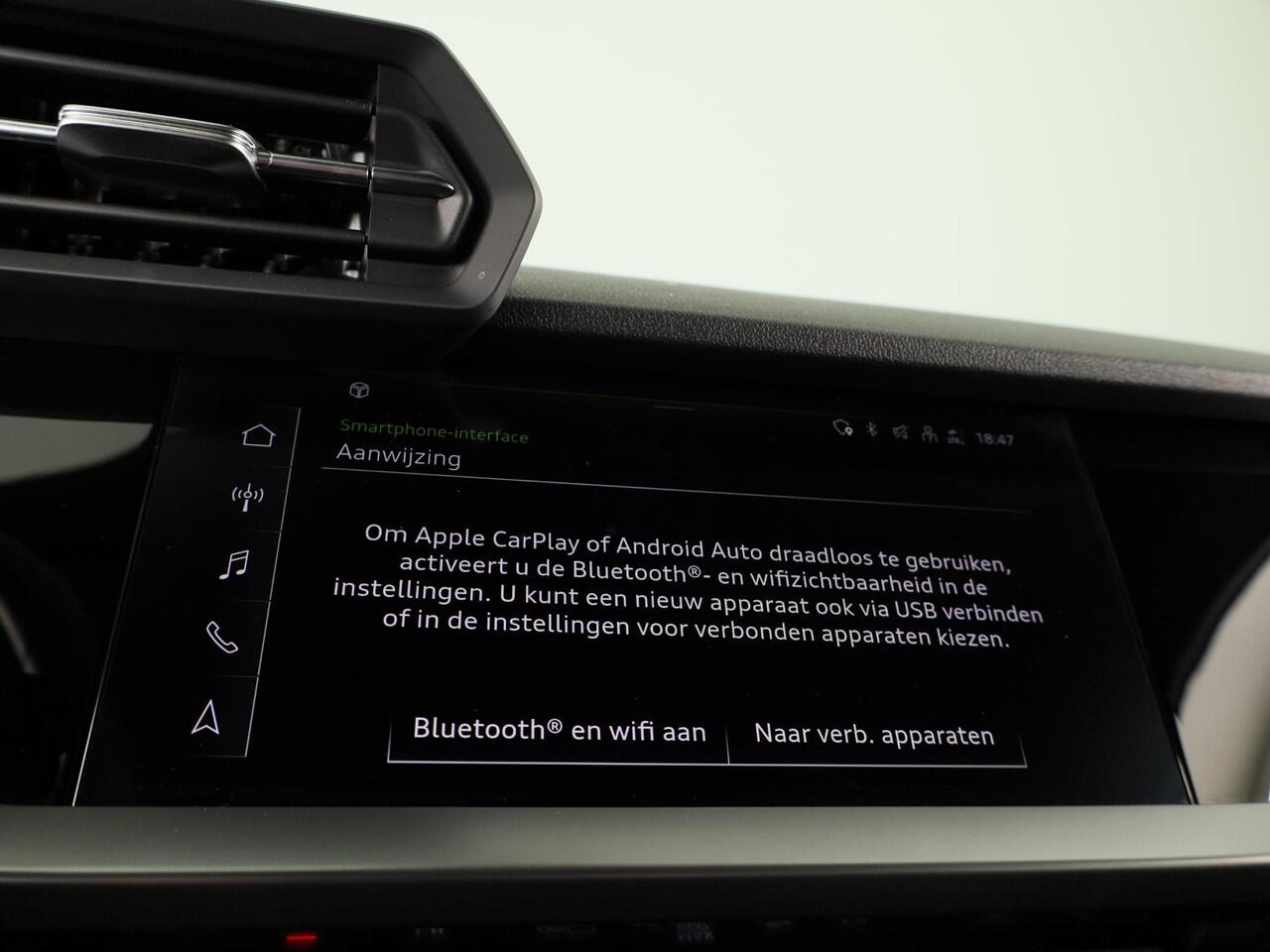 Audi A3 SPORTBACK 30 TFSI Pro Line 110 pk S-tronic | Verlengde garantie | Navigatie via App | Parkeersensoren achter | Autom. airco |