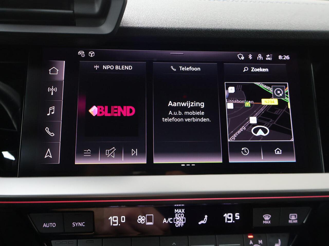 Audi A3 SPORTBACK 35 TFSI S edition | 150 PK | Automaat | Multifunctioneel stuurwiel | Parkeersensoren | Stoelverwarming |