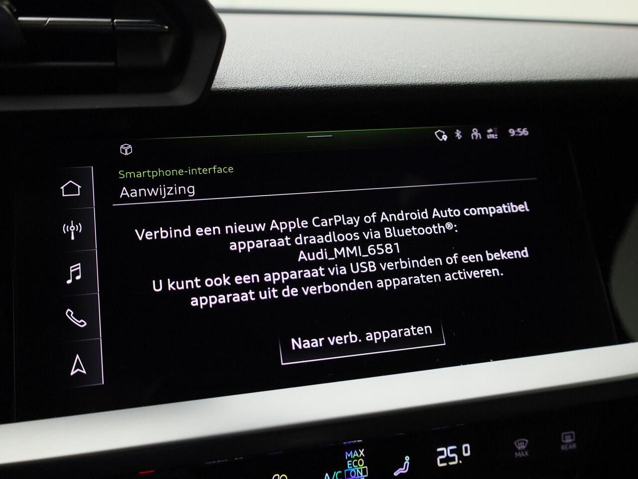 Audi A3 SPORTBACK 30 TFSI/110PK Advanced edition · Navigatie · Parkeersensoren · Apple/Android Car Play · Garantie t/m 21-02-2028 of 100000km.