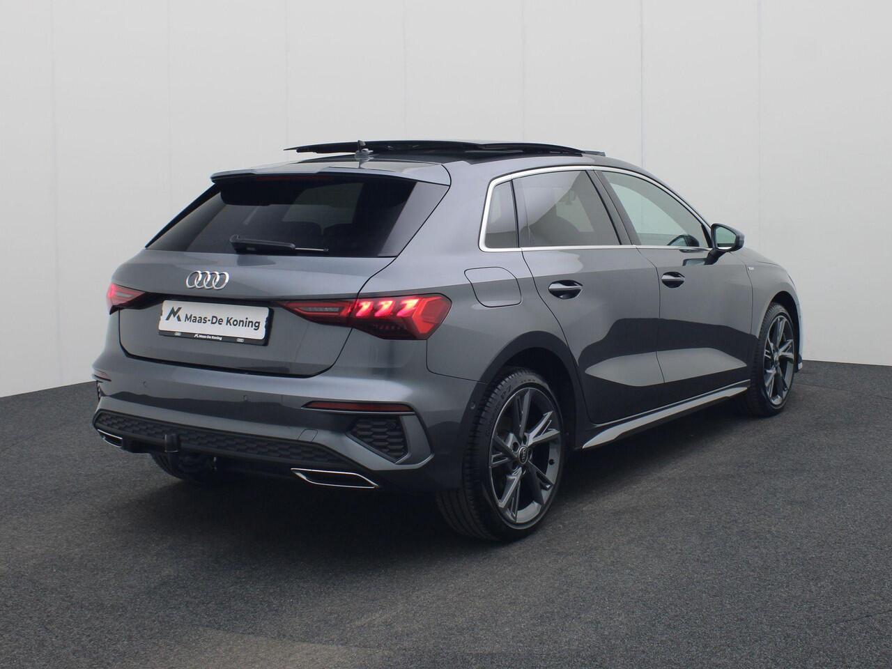 Audi A3 SPORTBACK 40 TFSIe 150kW/204PK S Edition · Panoramadak · Leder · Trekhaak · Garantie t/m 07-12-2028 of 100000km