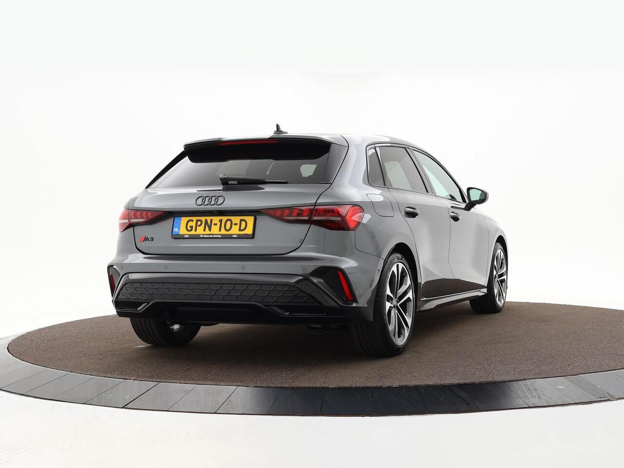 Audi A3 SPORTBACK 35 TFSI 150pk S-tronic S edition · Sonos Audio · Camera · Apple/Android Car Play · Adaptive Cruise Control · Sfeerverlichting · Afgevlakt Stuurwiel · 18'' Inch · Garantie t/m 29-10-2028 of 100.000km