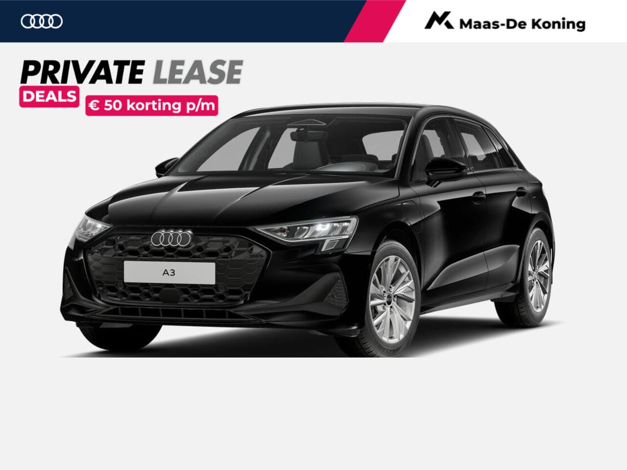 Audi A3 SPORTBACK 40 TFSI e Pro Line 204 PK · Sportstoelen zwarte stof · Lichtmetalen velgen 17 inch