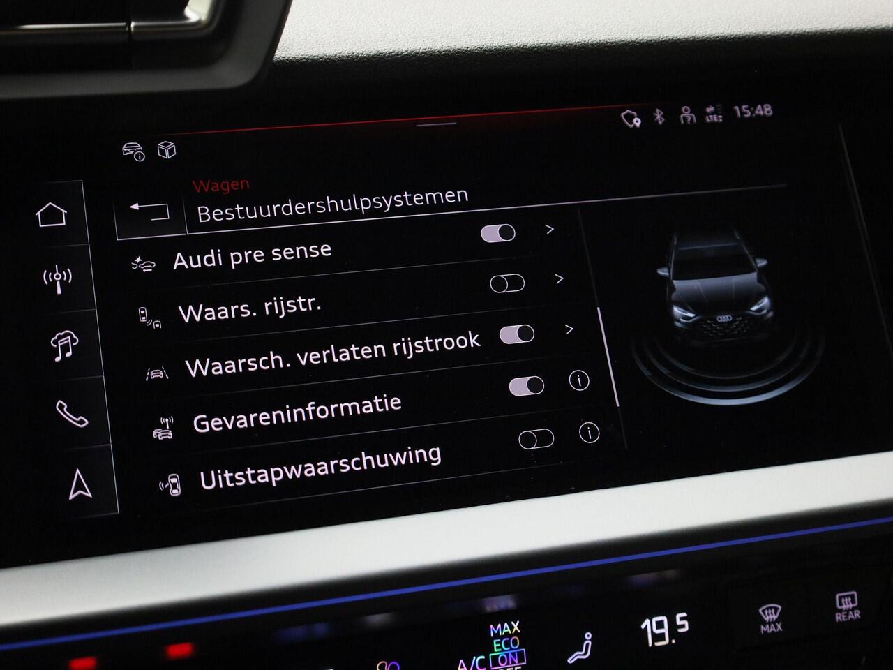 Audi A3 SPORTBACK 40 TFSIe 150kW/204PK Advanced edition · Navigatie · Adaptive Cruise Control · Camera + Parkeersensoren · Elektrische stoelverstelling · Garantie t/ 06-04-2030 of 100.000km