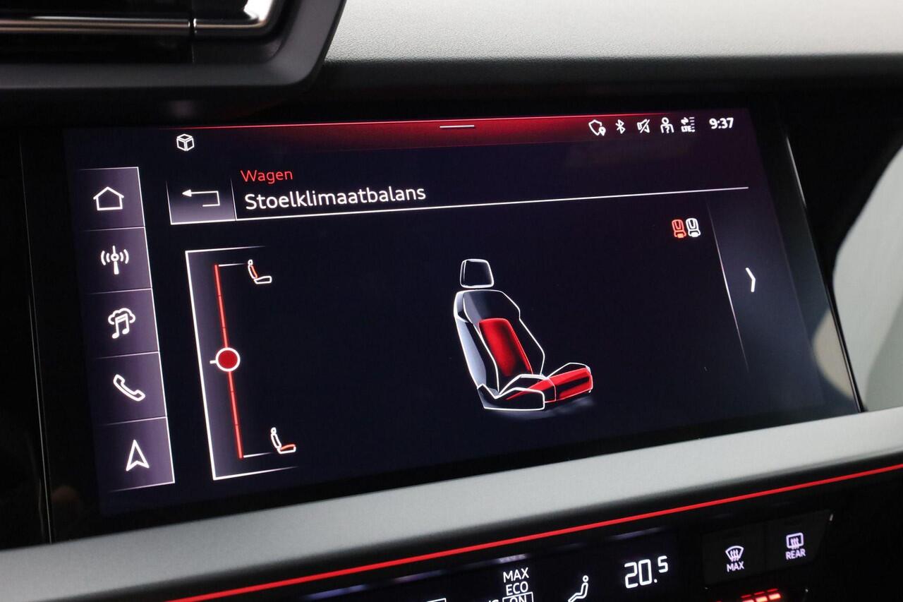 Audi A3 SPORTBACK 45 TFSI e 272 PK S edition Competition | Achteruitrijcamera | Sfeerverlichting | Stoelverwarming | Standkachel | Draadloos Apple Carplay | Drive Select |