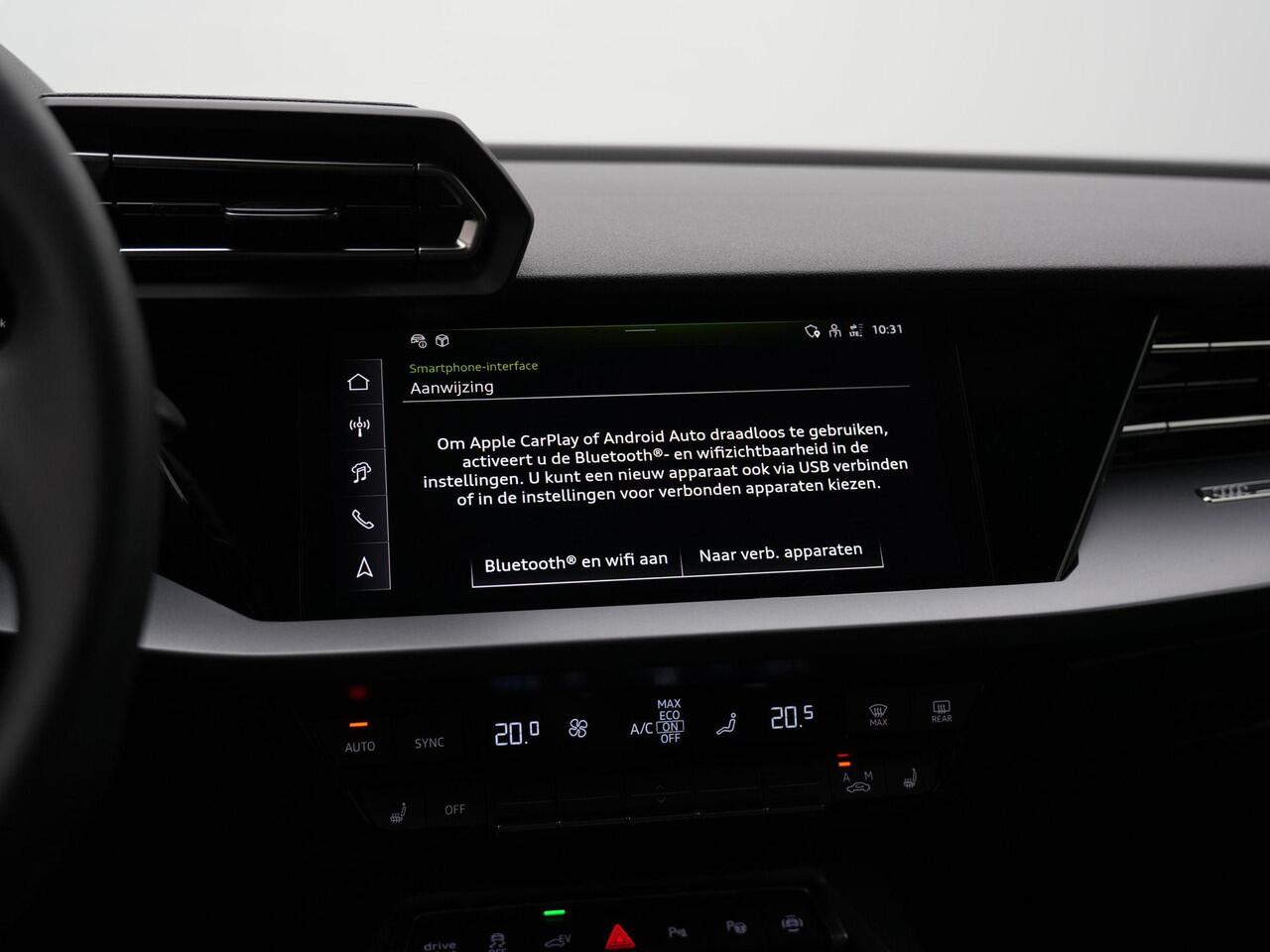 Audi A3 SPORTBACK 40 TFSI e 204 pk S-tronic Advanced edition | Navigatie | Stoelverwarming | Parkeersensoren voor/achter