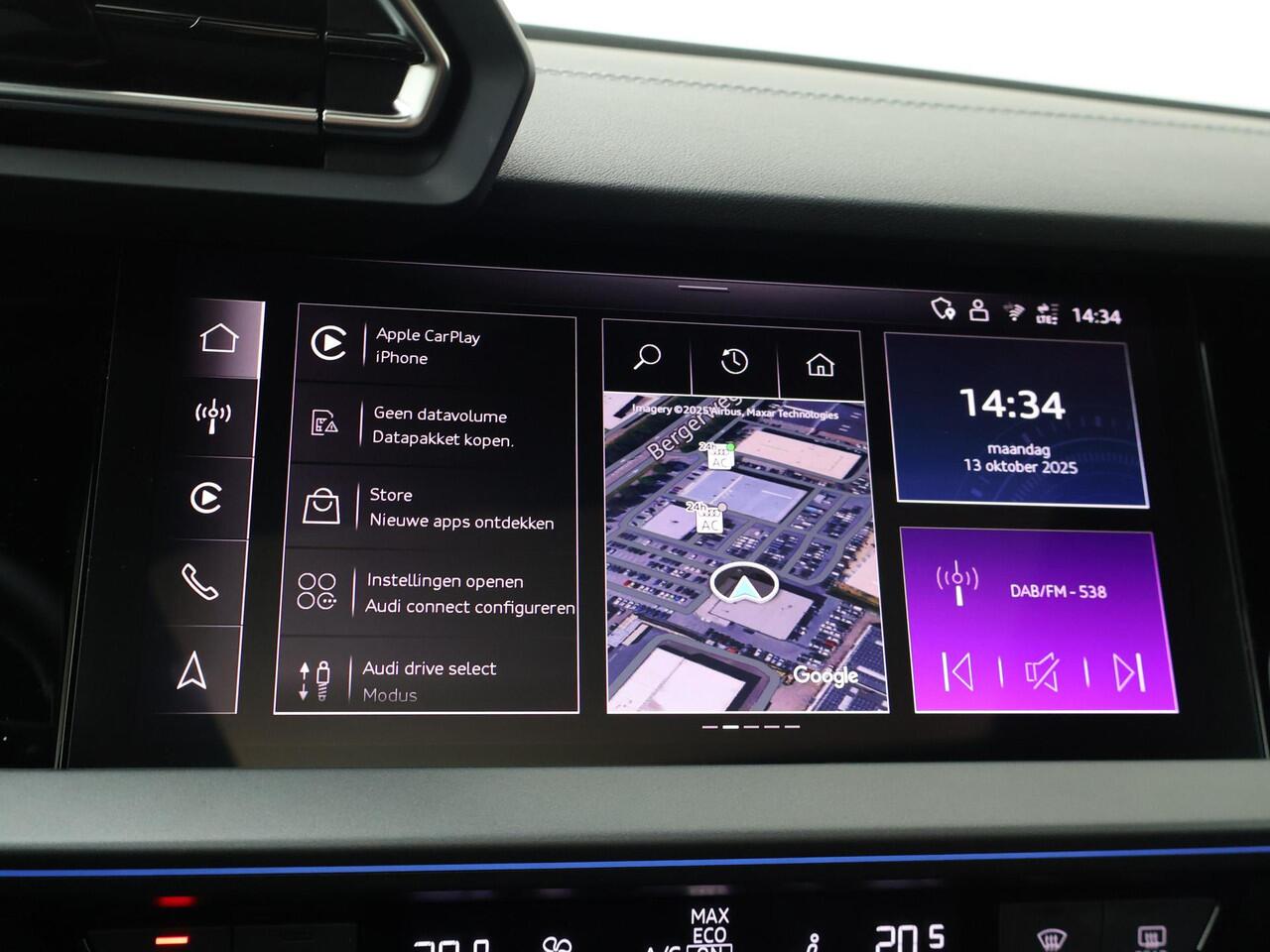 Audi A3 SPORTBACK 40 TFSI e S edition 204 pk S-tronic | Panoramadak | Adaptieve Cruise Control | Sfeerverlichting | Camera | Inklapbare spiegels | Stoelverwarming |