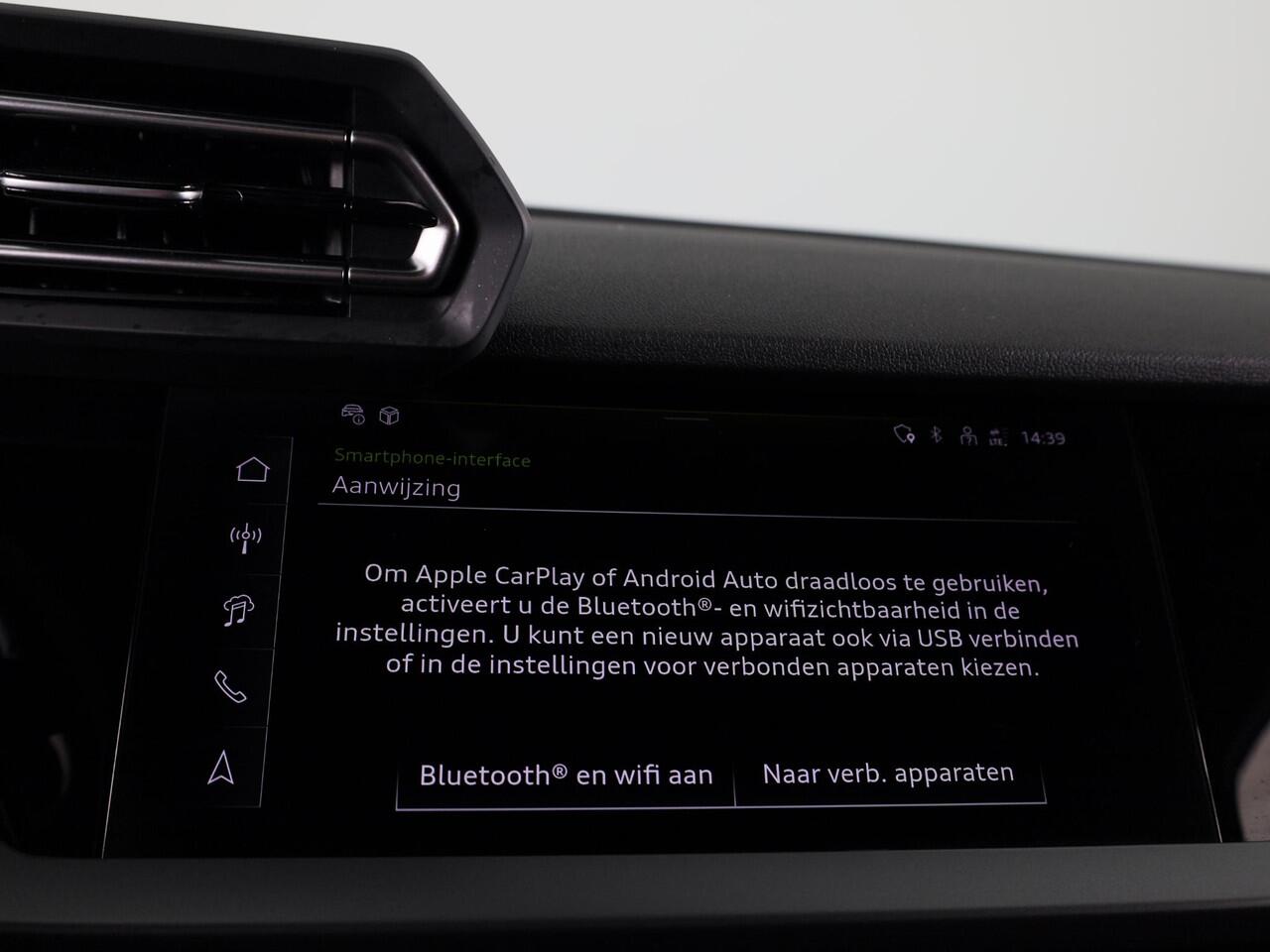 Audi A3 SPORTBACK 40 TFSI e Advanced edition 204 pk S-tronic | Verlengde garantie | Navigatie | Parkeersensoren (Park assist) | Achteruitrijcamera | Adaptieve cruise control | Stoelverwarming |