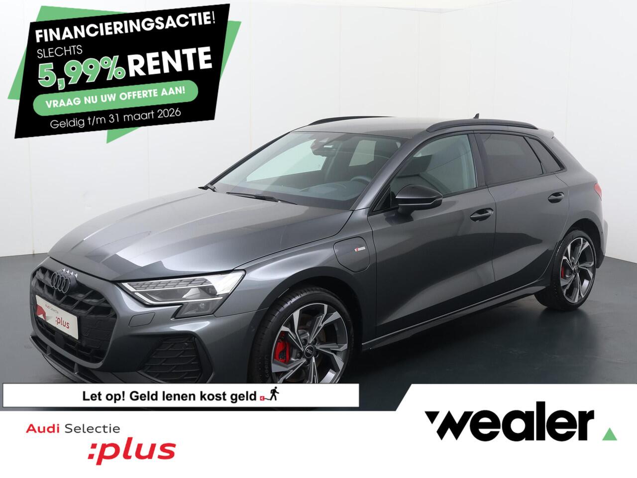 Audi A3 SPORTBACK 45 TFSI e S edition Competition | 272 PK | SoH 97% | Trekhaak | Head-up display | Adaptive cruise control | Sonos premium sound | S line | Navigatiesysteem |
