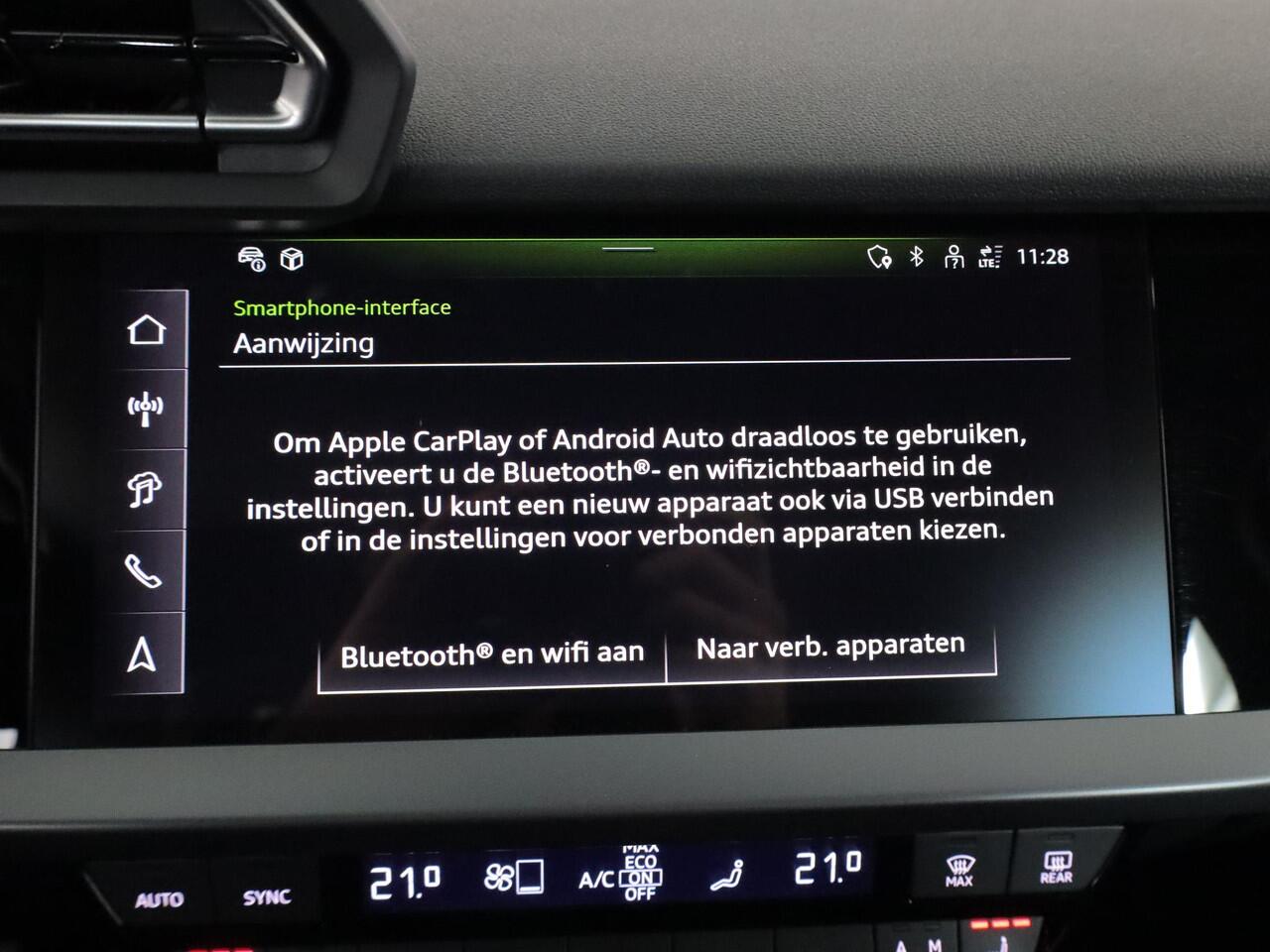 Audi A3 SPORTBACK 40 TFSI e Advanced edition 204 pk S-tronic | Verlengde garantie | Navigatie | Parkeersensoren (Park assist) | Achteruitrijcamera | Stoelverwarming |