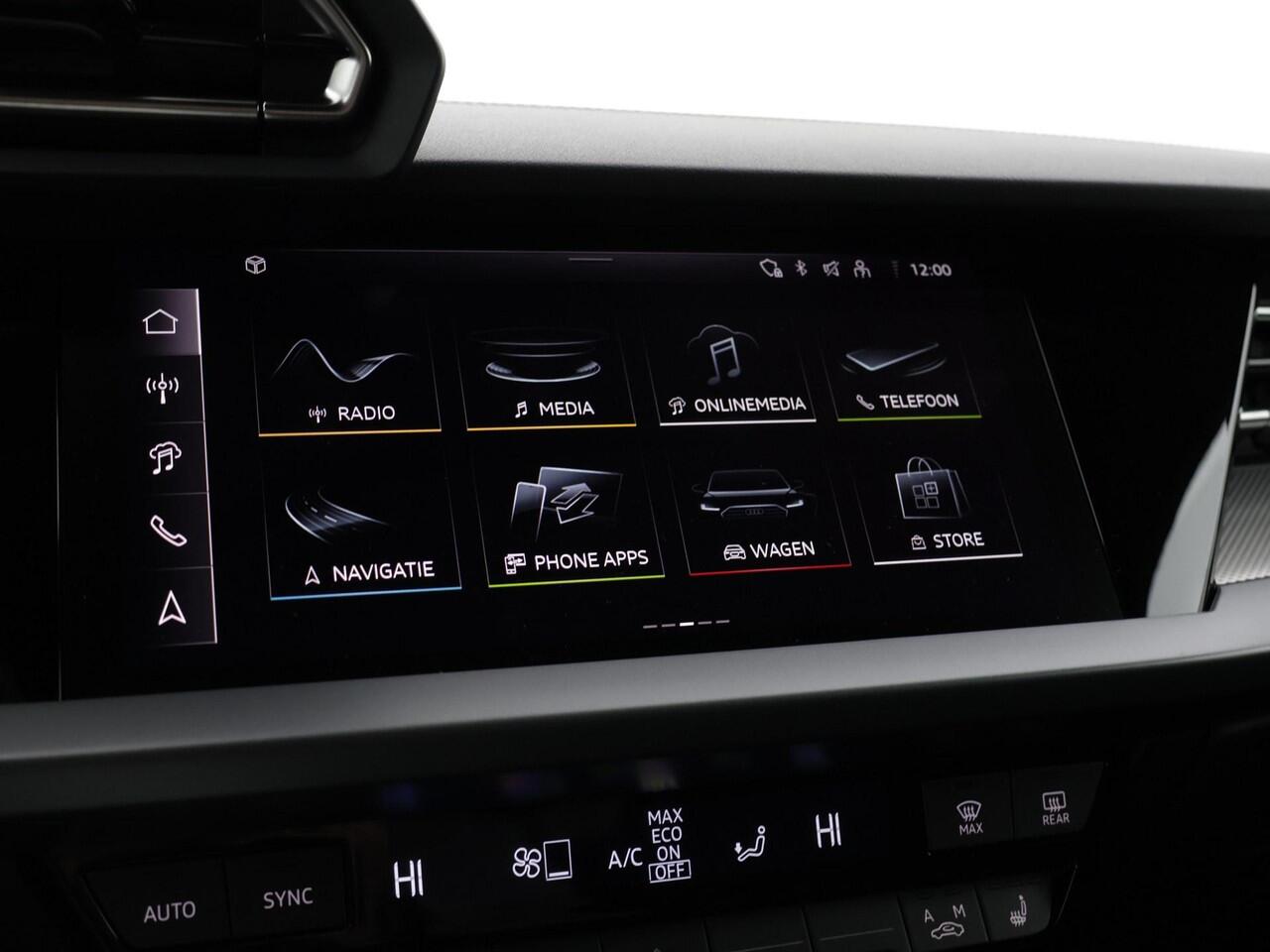 Audi A3 SPORTBACK 40 TFSIe 204pk S-tronic S edition · Camera · Apple/Android Car Play · Navigatie · Stoelverwarming · Zwart optiek · P-Sensoren · 17'' Inch · Garantie t/m 12-06-2029 of 100.000km