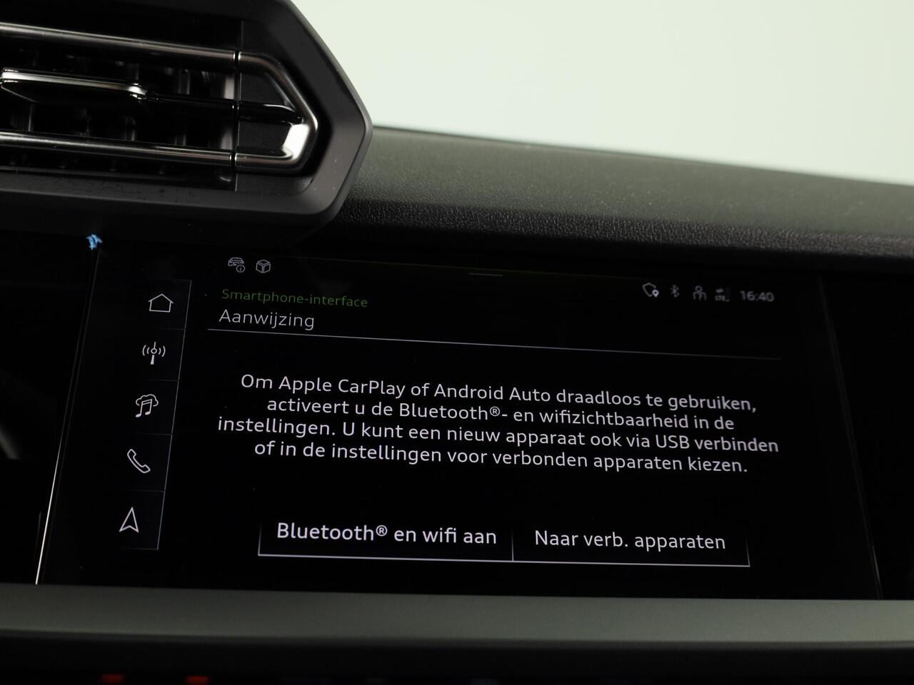 Audi A3 SPORTBACK 40 TFSI e Advanced edition 204PK | Adaptive cruise control | Sportstoelen | Smartphone Interface