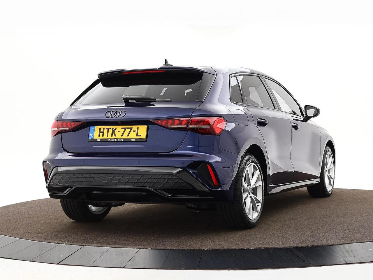 Audi A3 SPORTBACK 40 TFSIe 204pk S-tronic S edition · Camera · Apple/Android Car Play · Navigatie · P-Sensoren · Park Assist · 17'' Inch · Garantie t/m 08-07-2029 of 100.000km