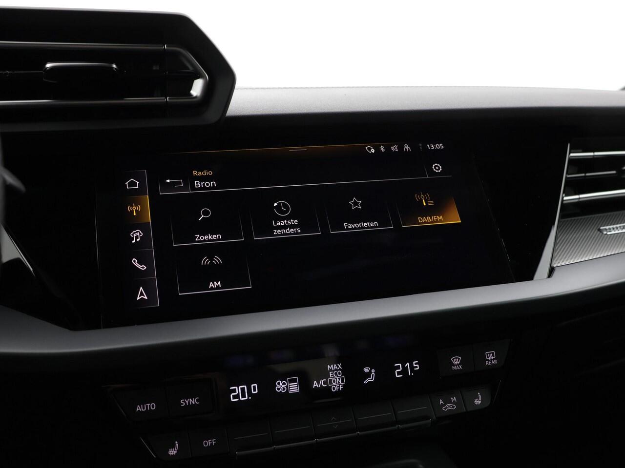 Audi A3 SPORTBACK 35 TFSI S edition 150 PK · Assis.pak Driving+Parking plus · Comfortpakket plus · Optiekpakket zwart plus