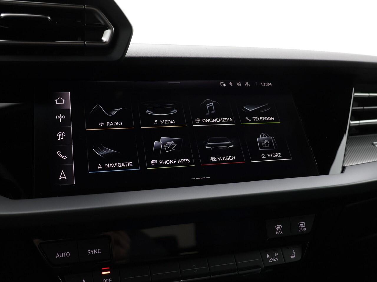 Audi A3 SPORTBACK 35 TFSI S edition 150 PK · Assis.pak Driving+Parking plus · Comfortpakket plus · Optiekpakket zwart plus