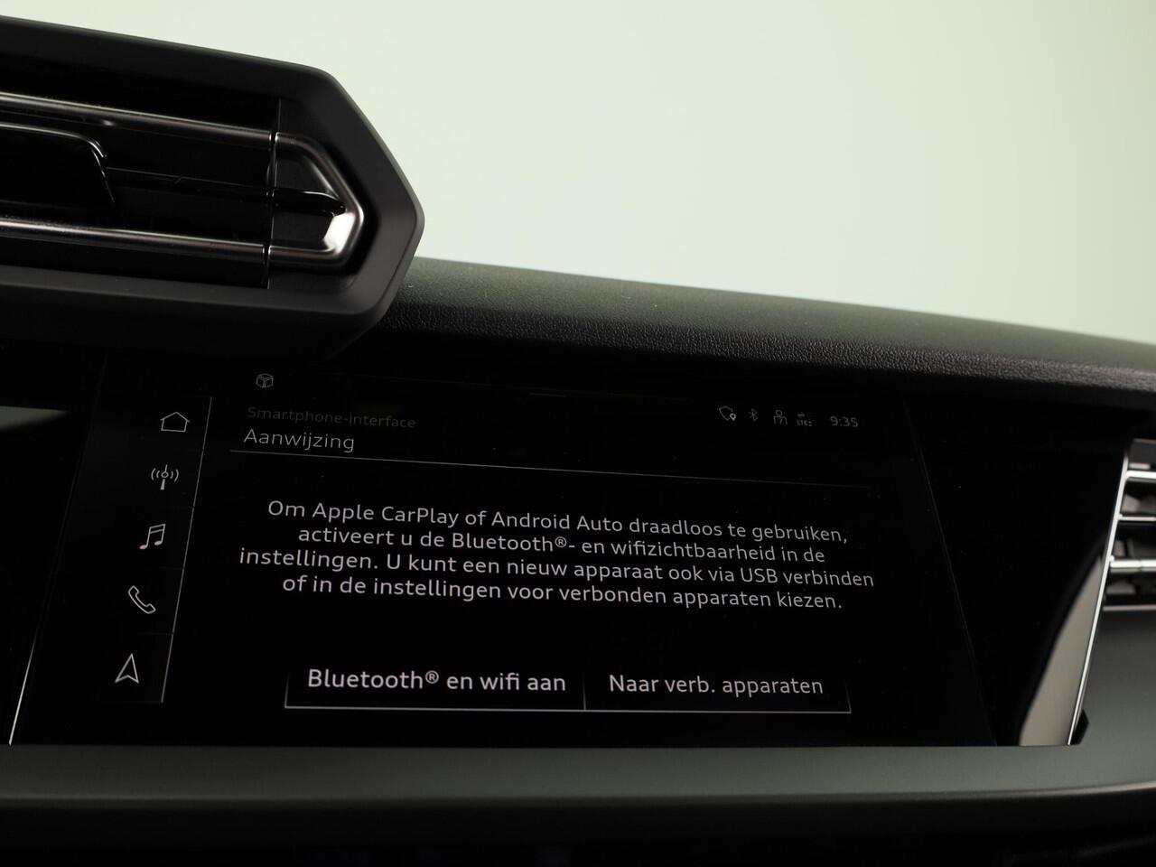 Audi A3 SPORTBACK Pro Line 40 TFSI e 204 pk | Parkeerhulp plus | Stoelverwarming voor | Automatische klimaatregeling | Audi smartphone interface |