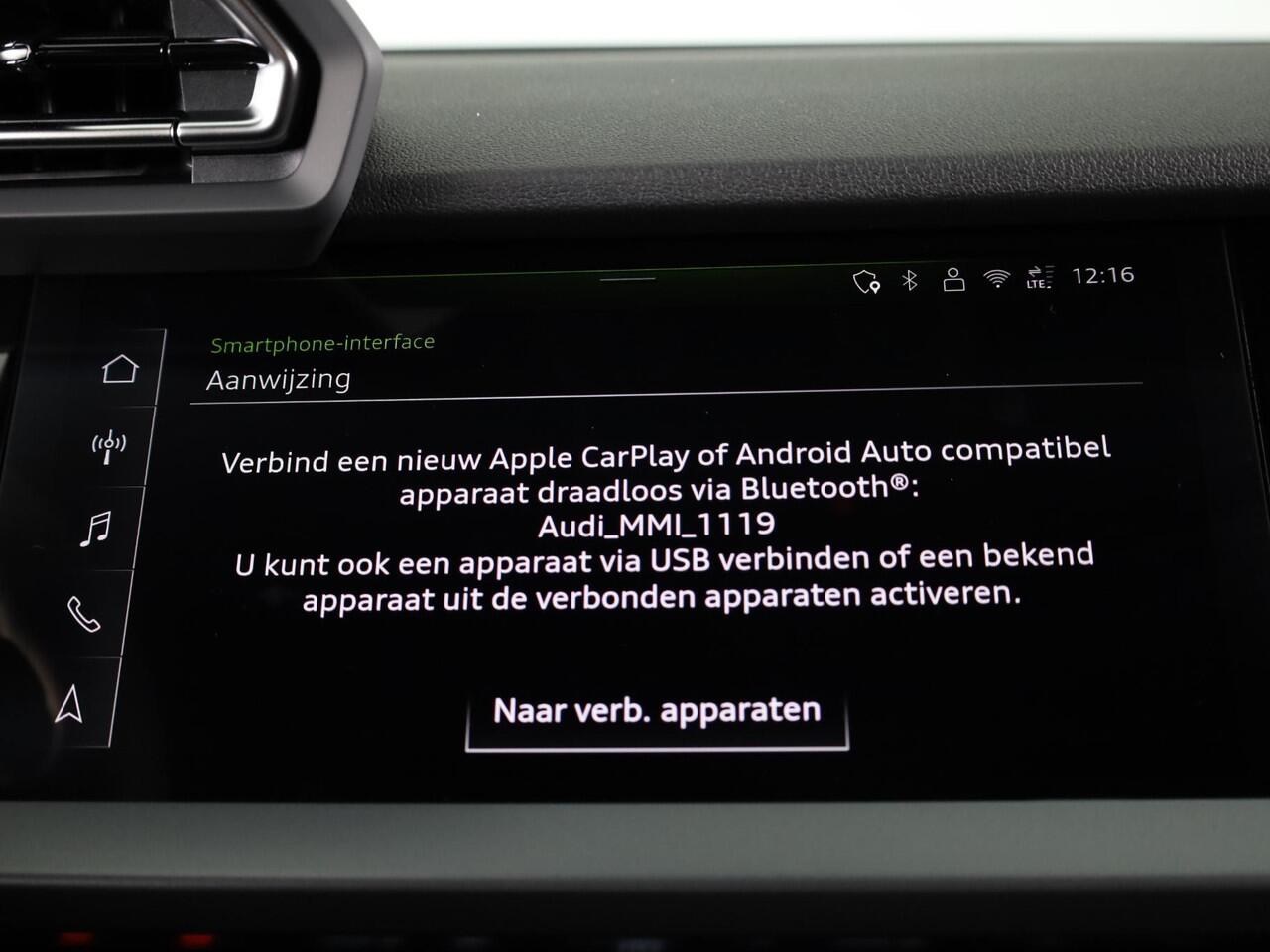 Audi A3 SPORTBACK 40 TFSI e Pro Line 204pk | Parkeercamera | Stoelverwarming | Adaptieve cruise controle | Sportstoelen