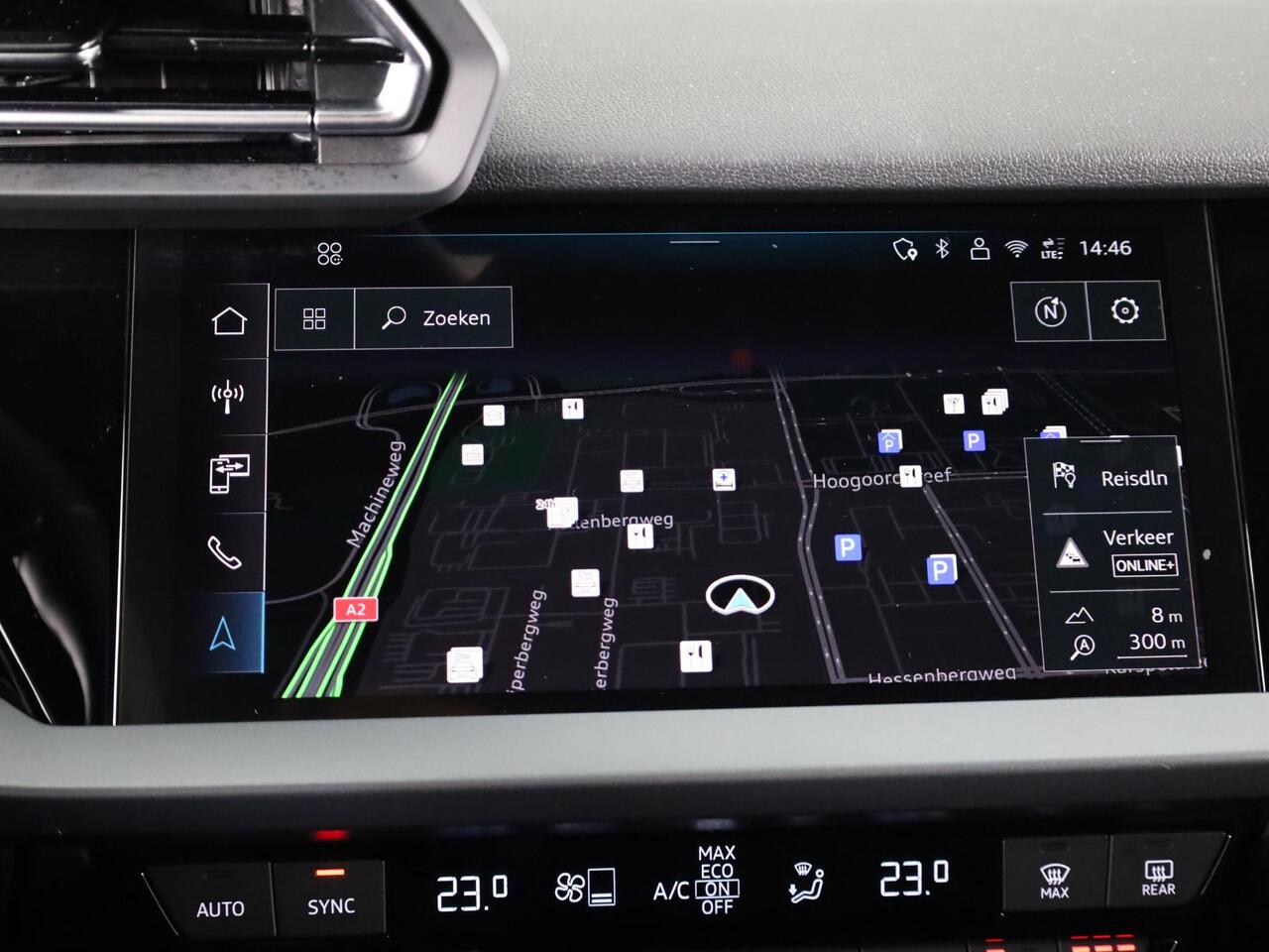 Audi A3 SPORTBACK 30 TFSI Advanced edition 115pk S-tronic | Navigatie via App | 19 inch Lichtmetalen velgen | Stoelverwarming | Parkeersensoren voor en achter