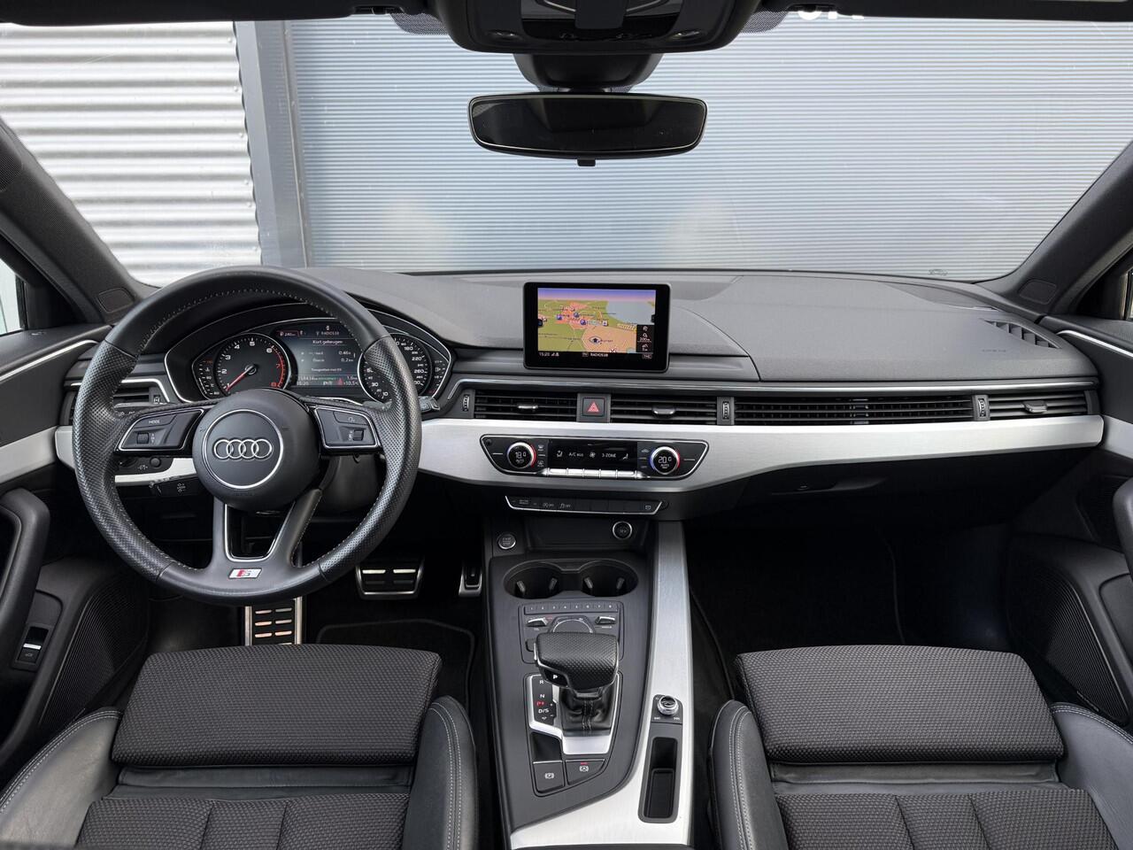 Audi A4 Avant 2.0 TFSI MHEV Sport S line edition 190PK ?B&O Sound ?Massagestoel Half Leder ?Full LED ?Navigatie ?Drive Select ?Bluetooth Telefoon & Media ?Climate ?Cruise ?Parkeersensoren ?Lichtmetaal 18" ?Trekhaak