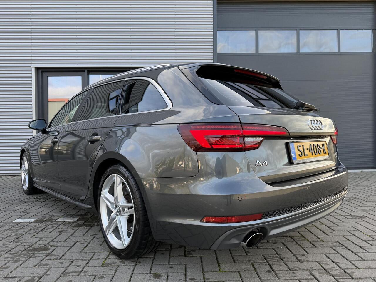 Audi A4 Avant 2.0 TFSI MHEV Sport S line edition 190PK ?B&O Sound ?Massagestoel Half Leder ?Full LED ?Navigatie ?Drive Select ?Bluetooth Telefoon & Media ?Climate ?Cruise ?Parkeersensoren ?Lichtmetaal 18" ?Trekhaak