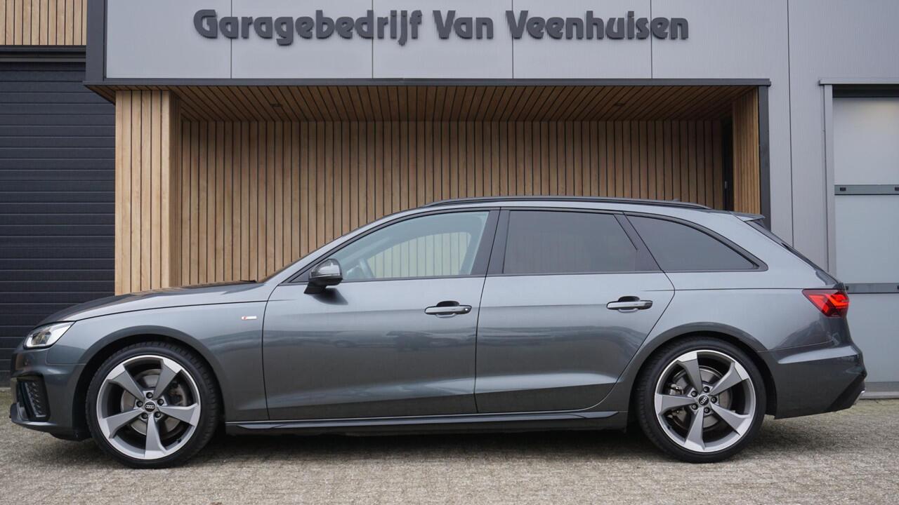 Audi A4 Avant 35 TFSI 150pk 2x S-Line *Black Optik* LED *Elek.Trekhaak* 19inch LM Rotor Virtual Cockpit 58067km! *Daytona Grey*