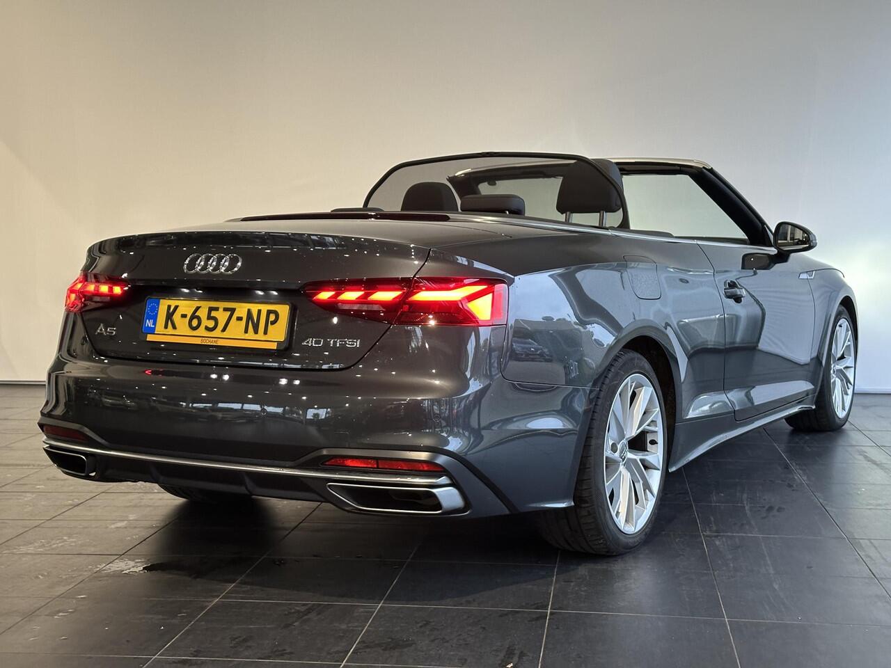 Audi A5 Cabriolet 40 TFSI Launch edition Sport | NAVIGATIE | ADAPTIVE CRUISECONTROL | ACHTERUITRIJCAMERA | PARKEERSENSOREN VOOR-/ACHTER | STOELVERWARMING