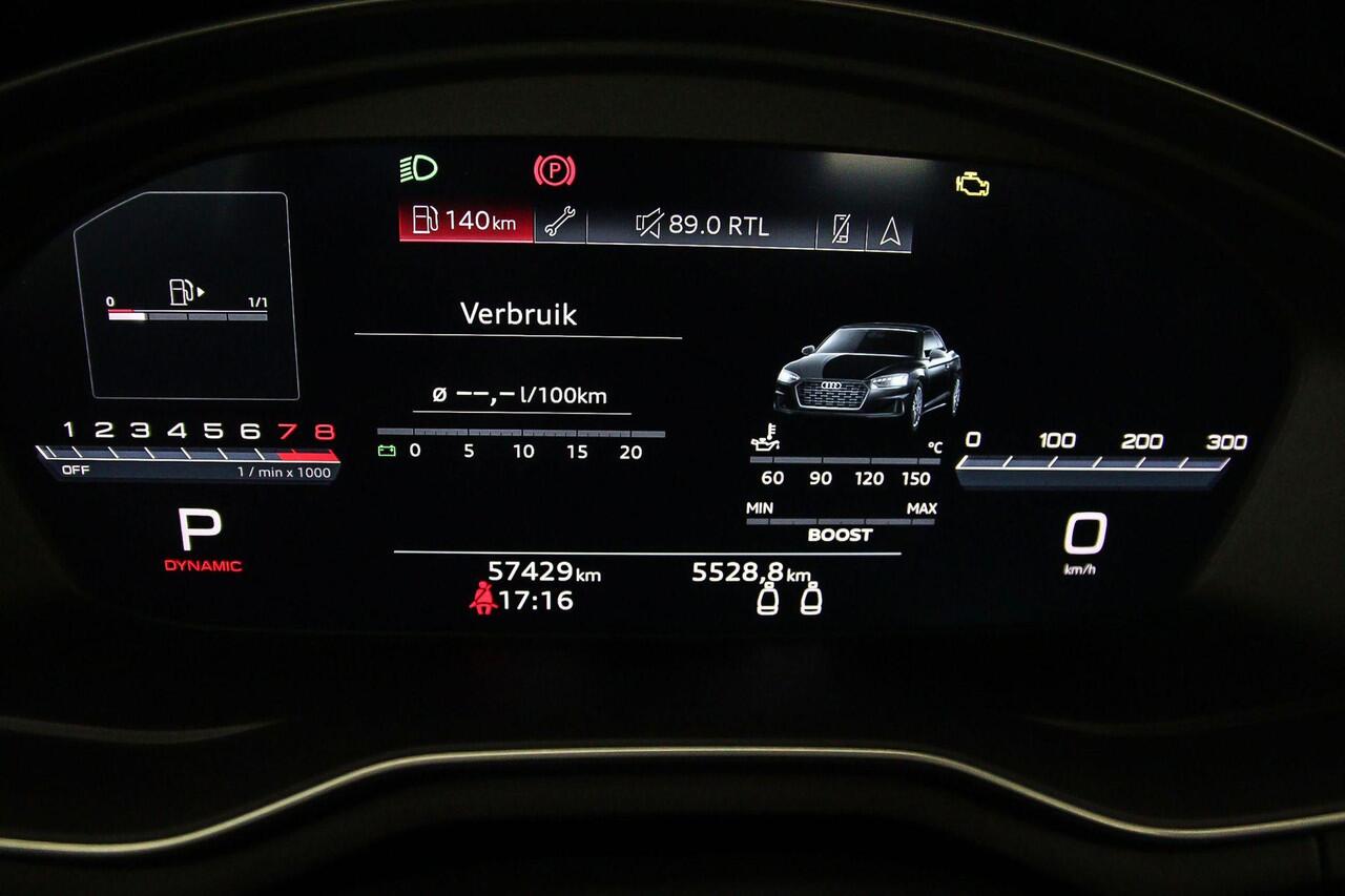 Audi A5 Cabriolet 3.0 TFSI S5 quattro | Matrix-laser | Adaptieve demping | B&O | Headup | Virtual cockpit | 360 camera | Tour | Parking |