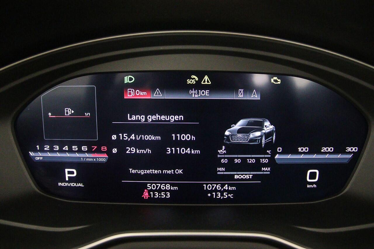 Audi A5 Cabriolet 3.0 TFSI S5 quattro | Matrix-laser | Adaptieve demping | B&O | Headup | Virtual cockpit | 360 camera | Tour | Parking |