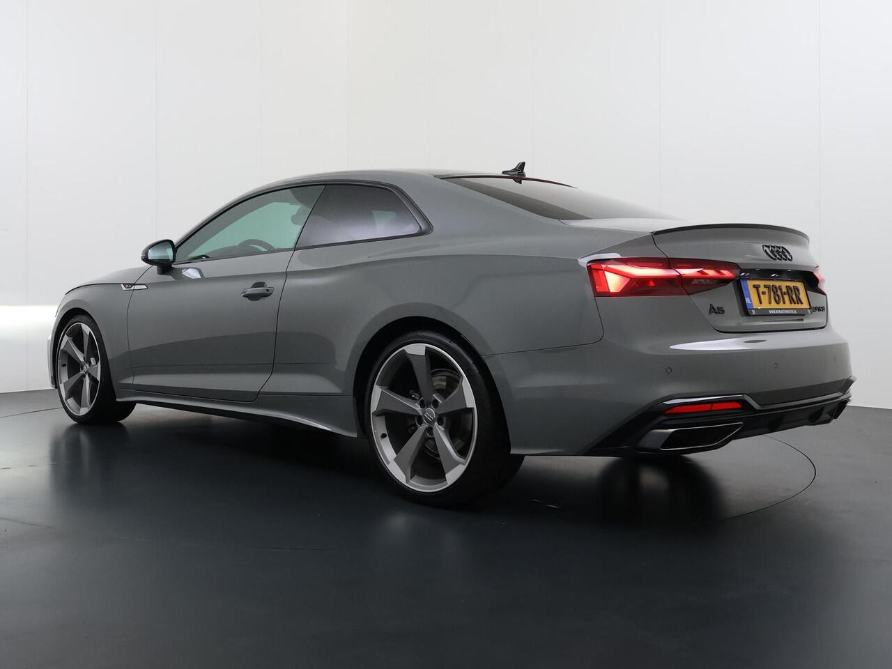 Audi A5 Coupé 40 TFSI S edition | S LINE IN- EN EXTERIEUR | TOPSTAAT! | 20 INCH| LEER| CAMERA| STOELVERWARMING| MATRIX LED| QUANTUM GRIJS