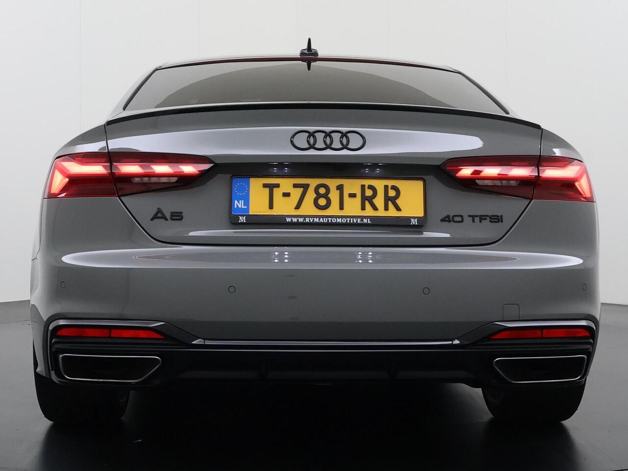 Audi A5 Coupé 40 TFSI S edition | S LINE IN- EN EXTERIEUR | TOPSTAAT! | 20 INCH| LEER| CAMERA| STOELVERWARMING| MATRIX LED| QUANTUM GRIJS