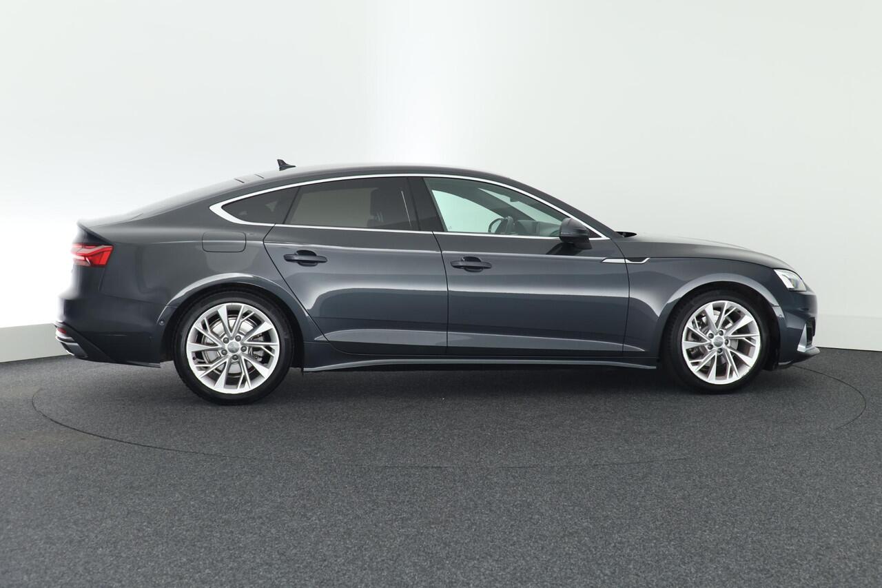 Audi A5 Sportback 35 TFSI 150pk S-Tronic Business Edition Leder Memory Stoelverwarming 360Camera Virtual Cockpit Navigatie