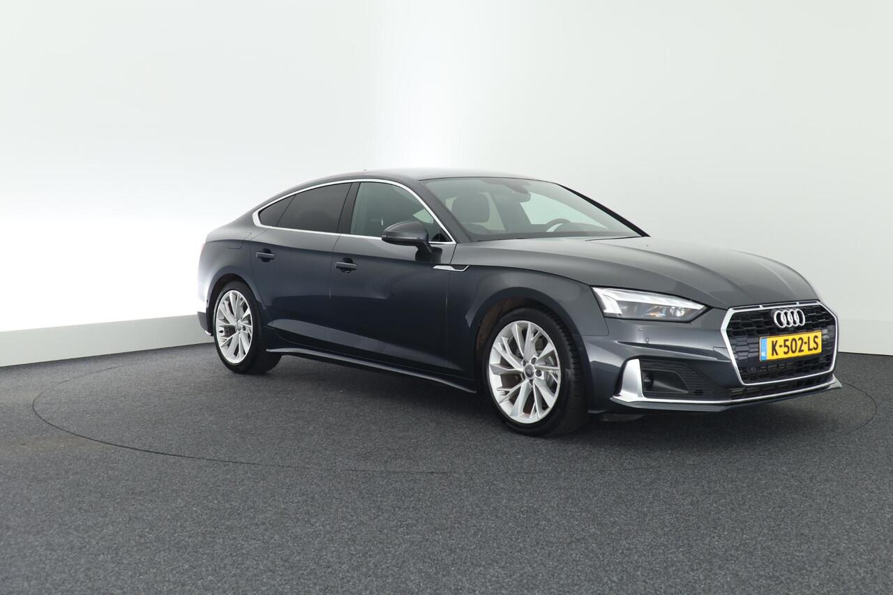 Audi A5 Sportback 35 TFSI 150pk S-Tronic Business Edition Leder Memory Stoelverwarming 360Camera Virtual Cockpit Navigatie
