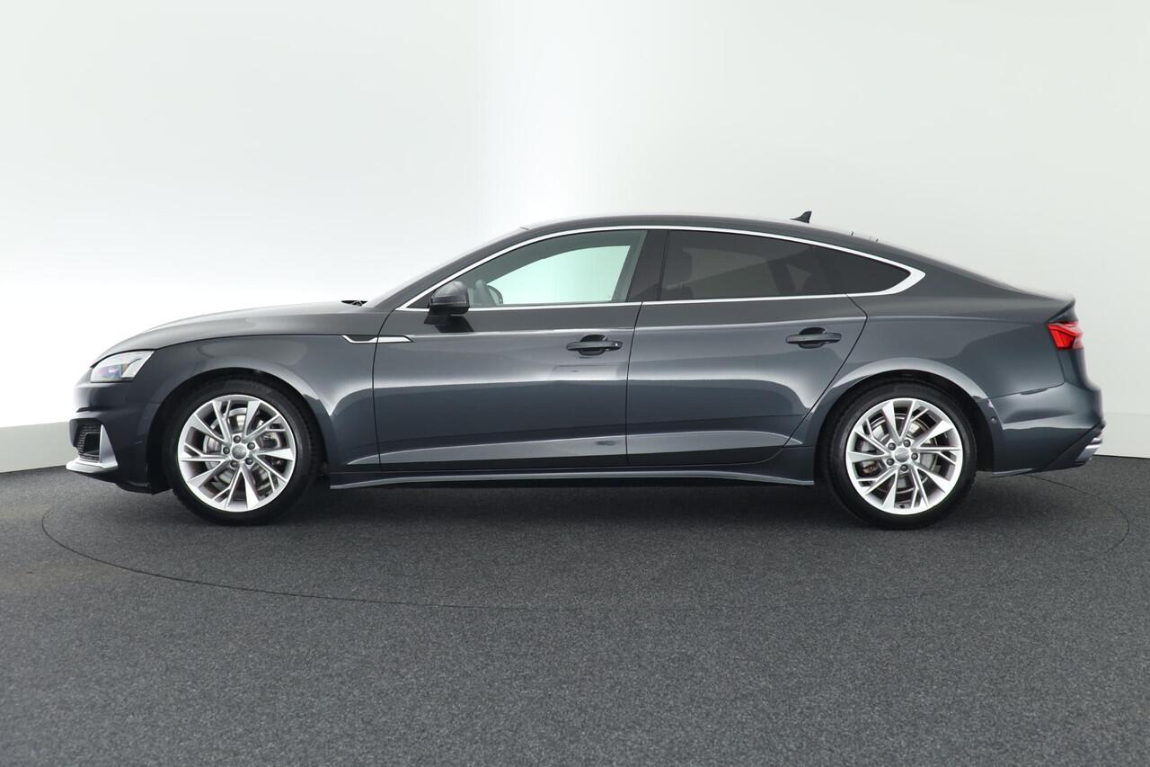 Audi A5 Sportback 35 TFSI 150pk S-Tronic Business Edition Leder Memory Stoelverwarming 360Camera Virtual Cockpit Navigatie