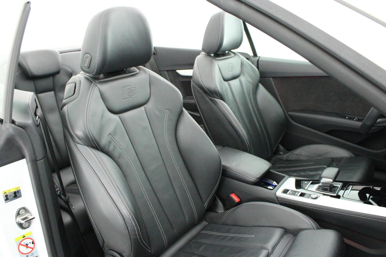 Audi A5 Cabriolet 35 TFSI 150pk S edition Nekverwarming Stoelverwarming Leder Virtual Cockpit Matrix Led 2x S-Line