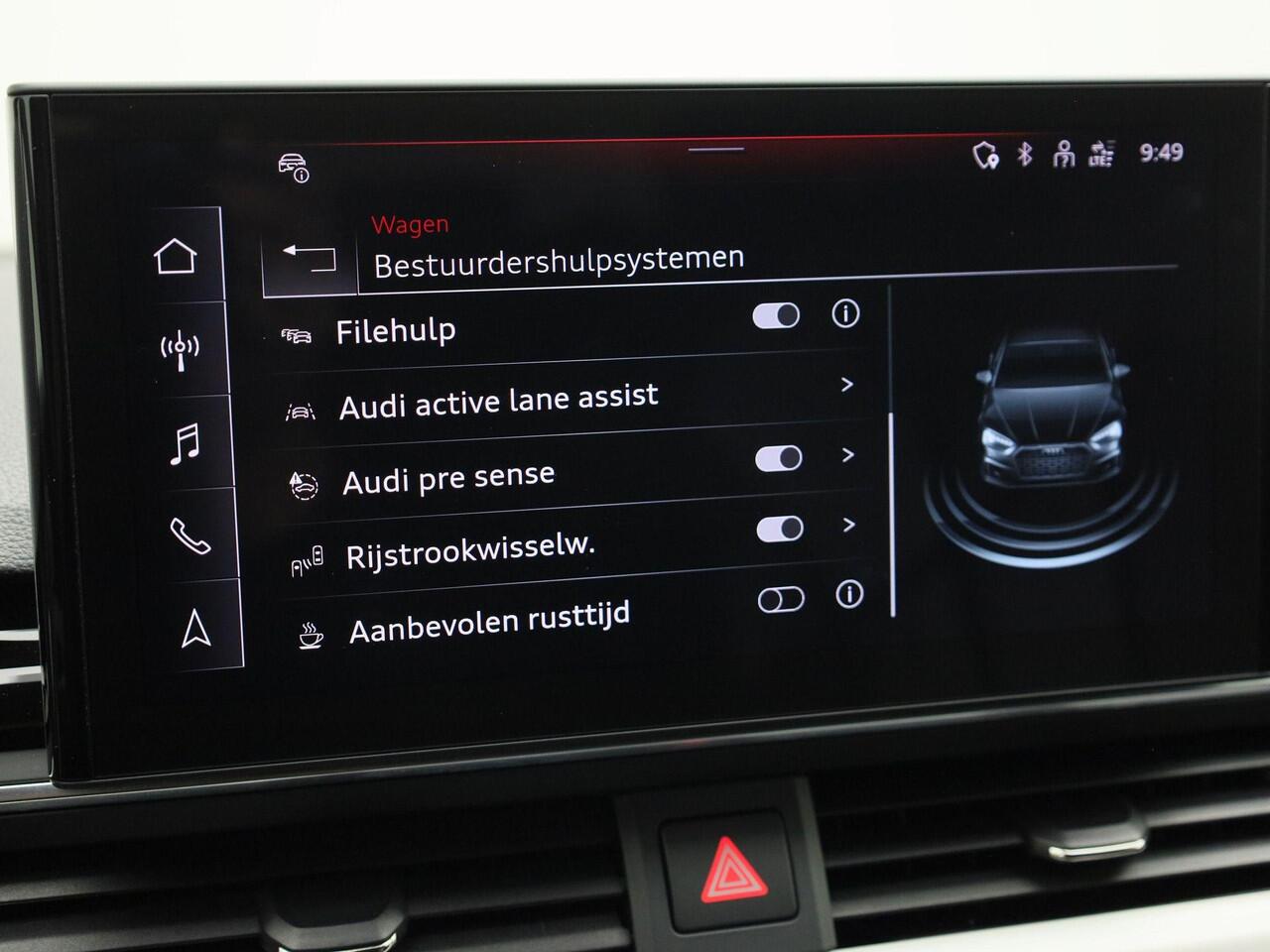 Audi A5 Sportback 40 TFSI/204PK S Line · Leder · Elektrische stoel verstelling · Camera · Apple/Android Car Play · Adaptive Cruise Control ·