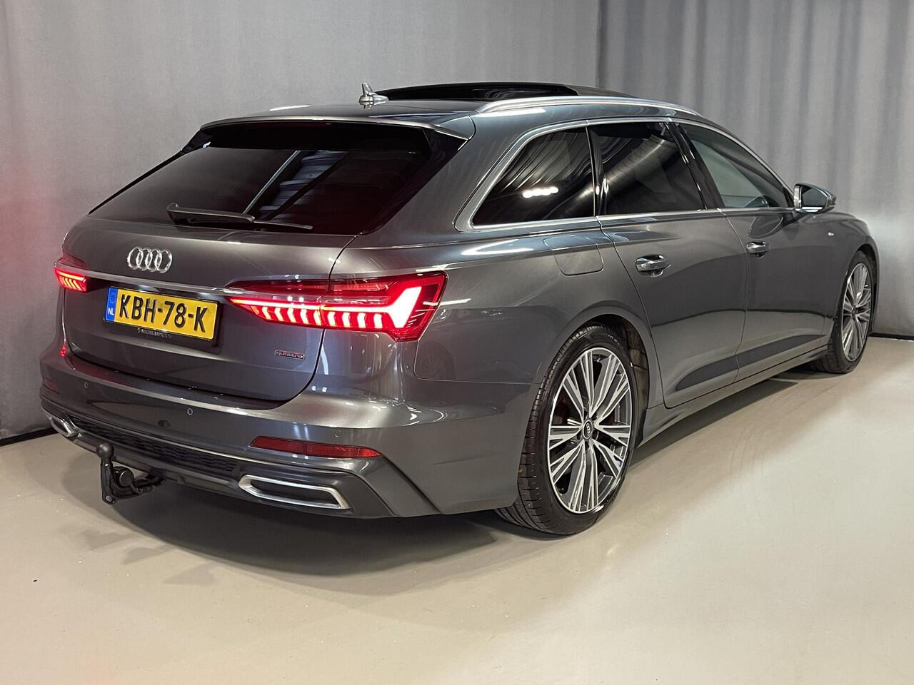 Audi A6 Avant 55 TFSI e quattro Pro Line S Competition 20"/RS stoelen leder + memory/Panoramadak/Trekhaak/B&O audio/Stoel + stuurverwarming/Adaptieve cruise/Keyless/Camera/Matrix LED