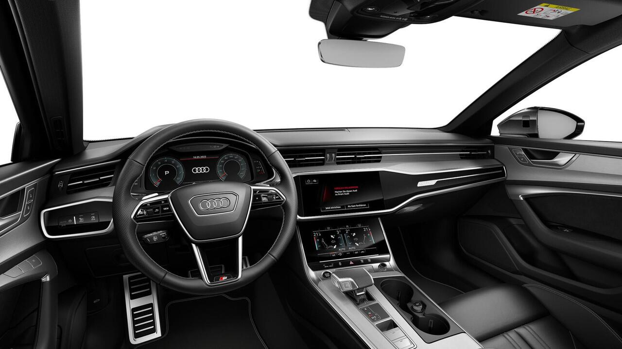 Audi A6 Avant 55 TFSI S Line - Panoramadak - Adaptive cruise control - Head up - Sportonderstel - Stoelverwarming vóór - Sportstoelen - Privacy glas - Optiekpakket zwart plus - Achteruitrijcamera - Ambienteverlichting -